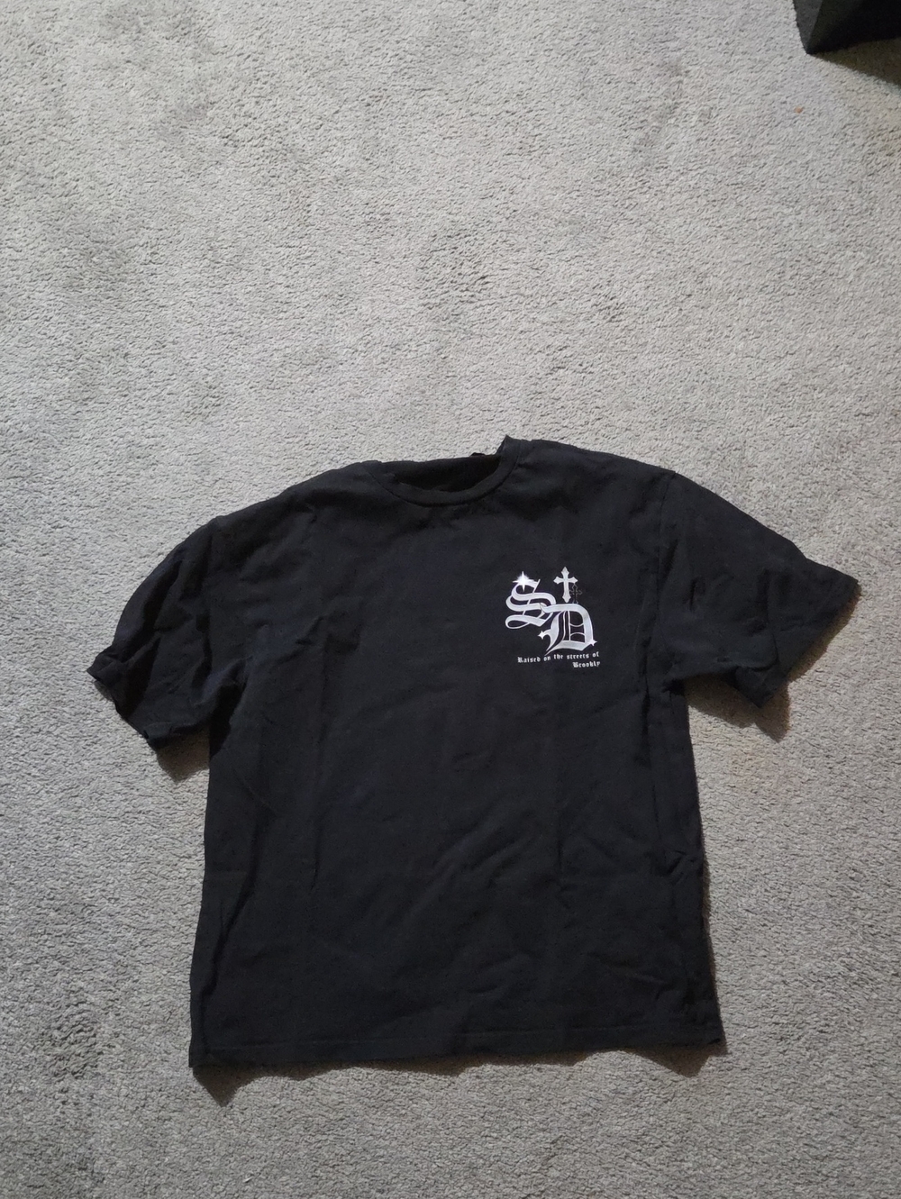 Supply and Demand "Raised on the streets of Brooklyn" Black tee